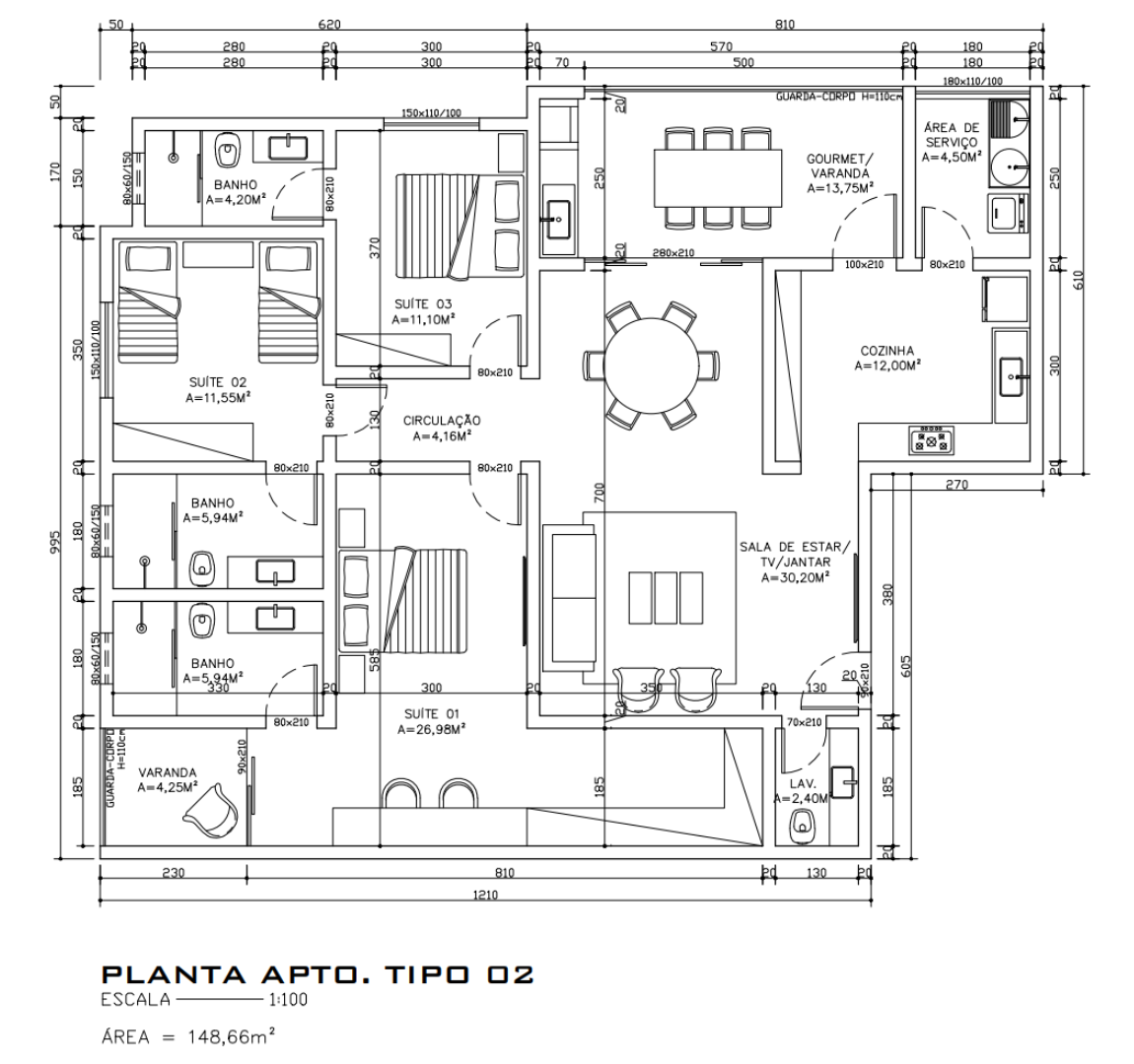 Planta com vista para a cidade de Janaúba- Mg